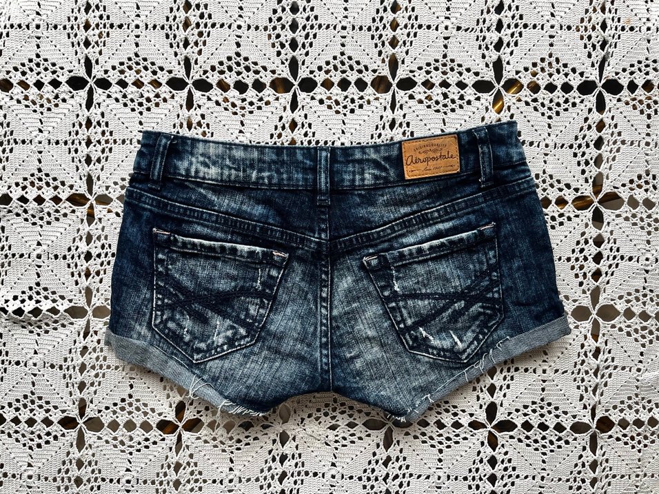2000s düşük bel 0 beden kot şort - Görsel 5