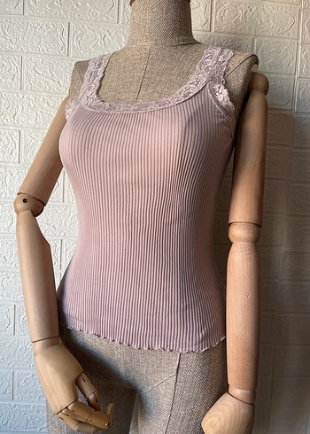 %100 ipek dantelli bluz - Görsel 2