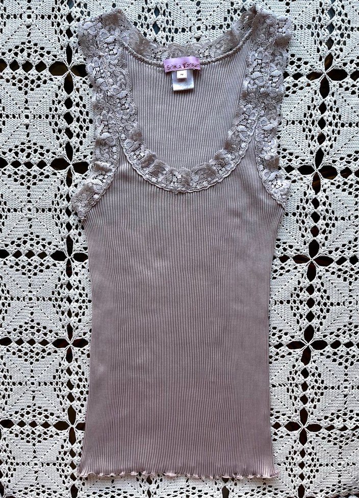 %100 ipek dantelli bluz - Görsel 3