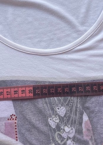 Y2k 2000s tişört pullu simli - Görsel 8