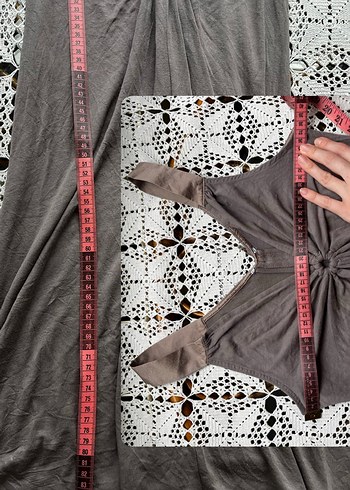 V yaka 2000s y2k elbise - Görsel 7