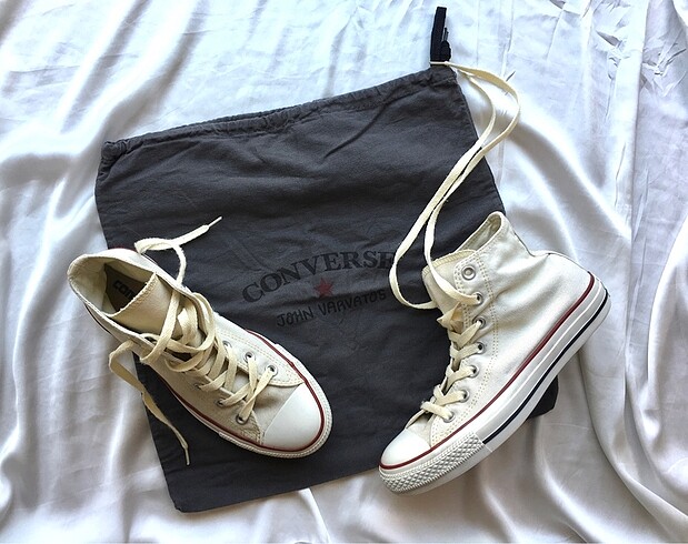 Krem bilekli orijinal converse