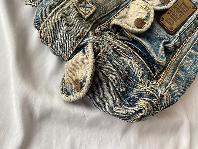 Beden mavi Renk Diesel vintage y2k denim çanta