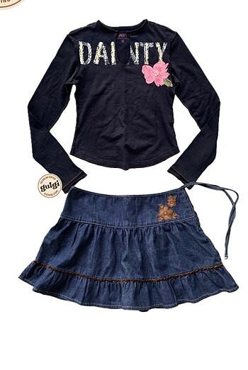 Urban Outfitters Y2k 2000s çiçekli boncuklu bluz