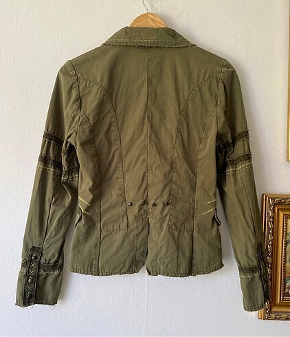 American Vintage Etnik esintili işlemeli blazer ceket