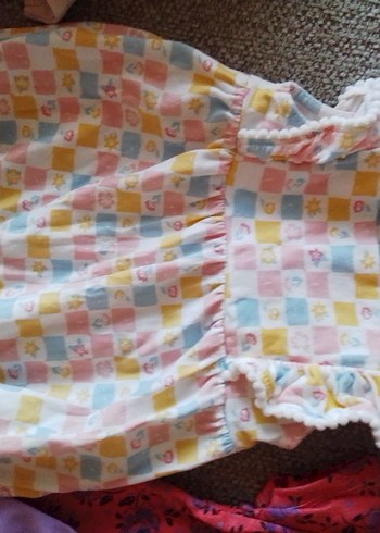 Bebek Kız Renkli Fırfırlı Kolsuz Elbise Seti - Görsel 3