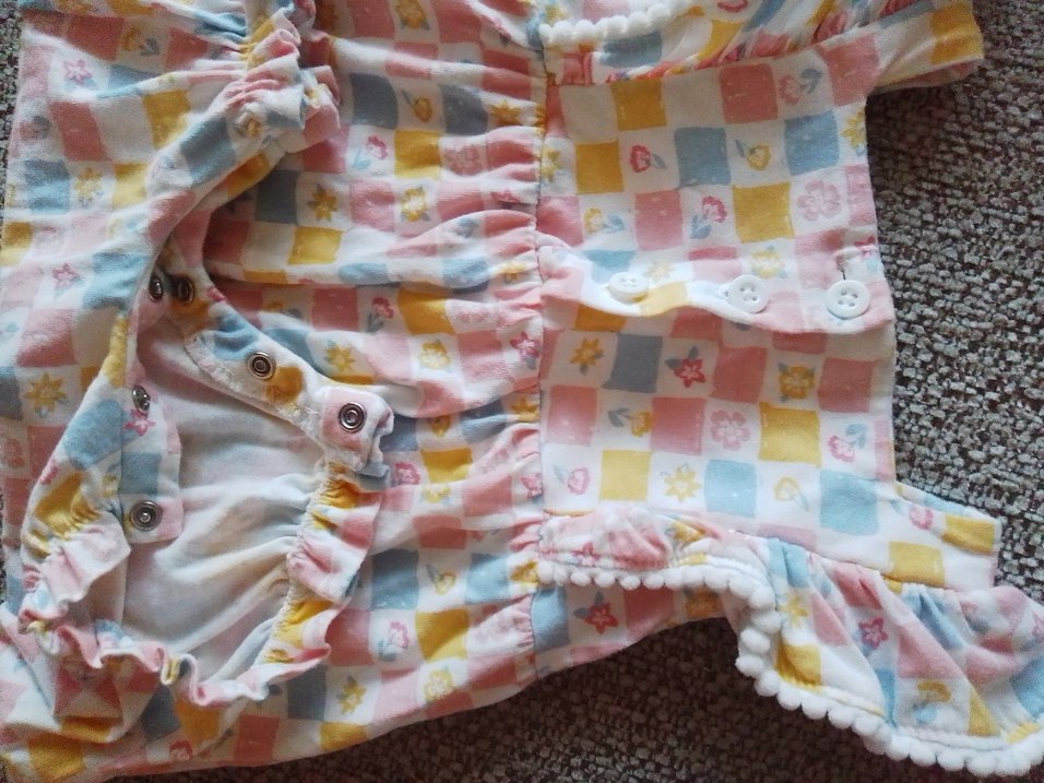 Bebek Kız Renkli Fırfırlı Kolsuz Elbise Seti - Görsel 4