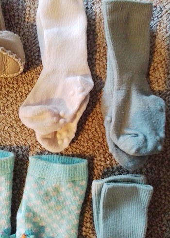 Kız Çocuk Pastel Renkli Örgü Çorap Seti - Görsel 5