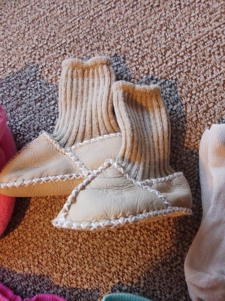 Kız Çocuk Pastel Renkli Örgü Çorap Seti - Görsel 3