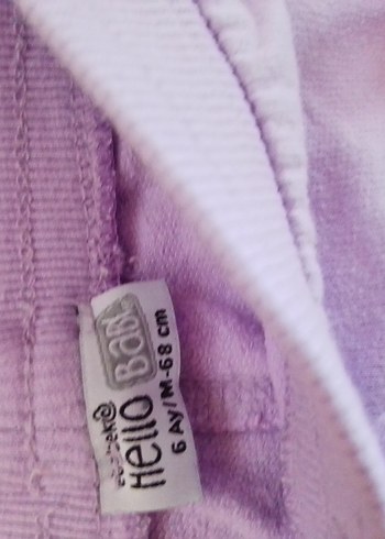 Kızlar için Pastel Renkli Pamuklu Pantolon - Görsel 4