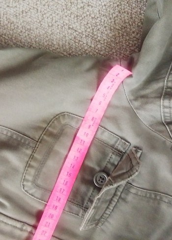 asker yeşili  Kadın Street Style Midi Ceket - Görsel 8