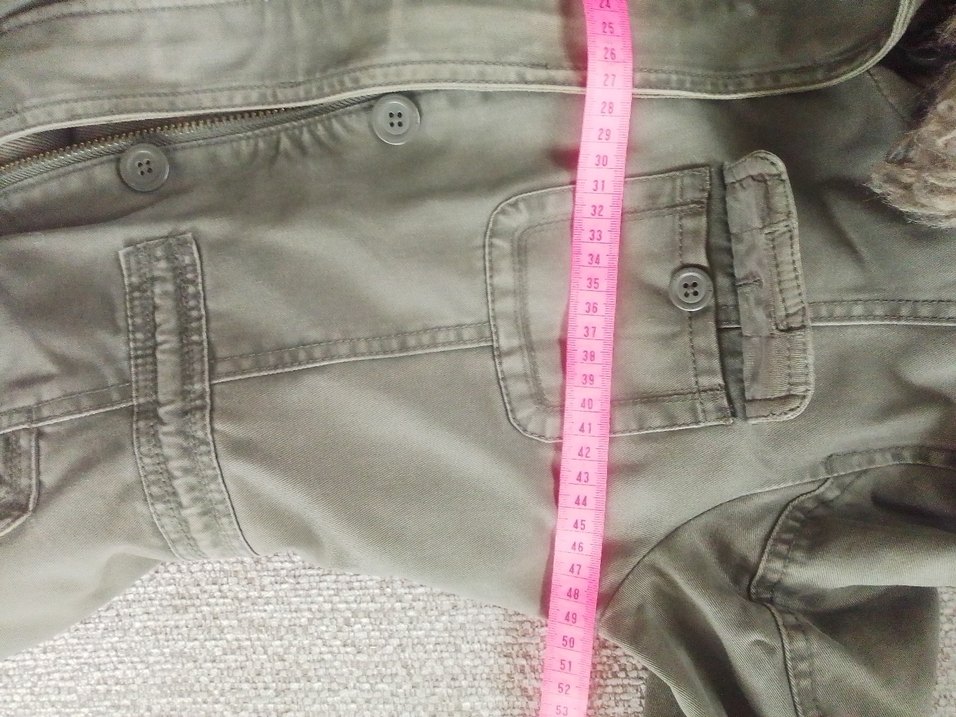 asker yeşili  Kadın Street Style Midi Ceket - Görsel 5