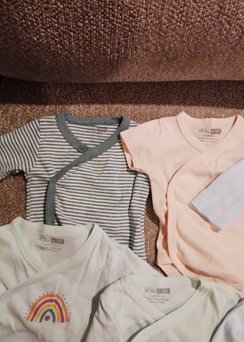 Pastel Renkli Uzun Kollu Bebek Body Seti - Görsel 5