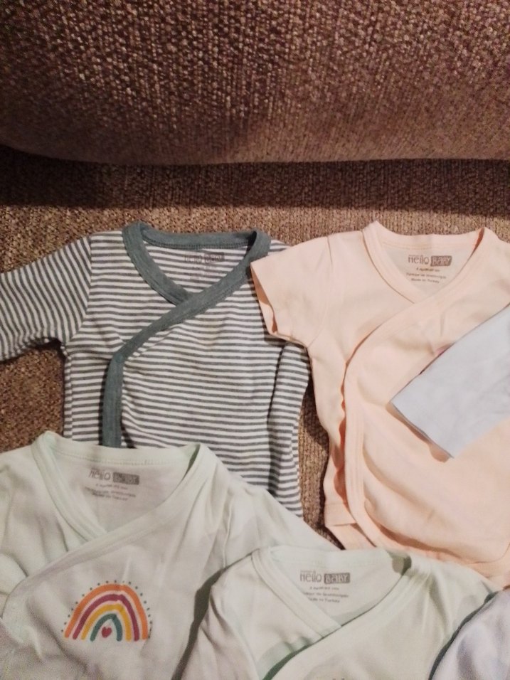 Pastel Renkli Uzun Kollu Bebek Body Seti - Görsel 5