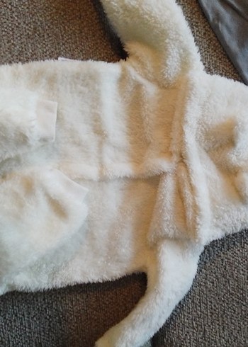 Bebek Kız Uzun Kollu Beyaz Body - Görsel 5