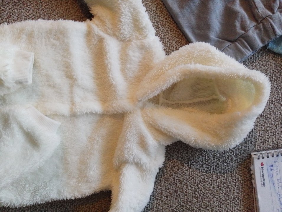 Bebek Kız Uzun Kollu Beyaz Body - Görsel 2