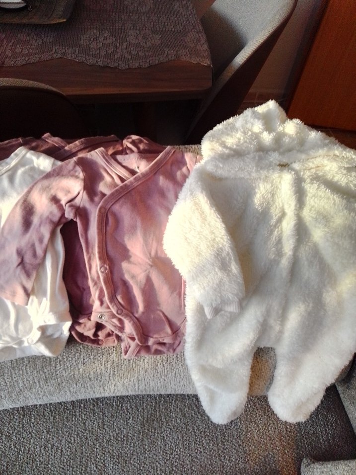 Bebek Kız Uzun Kollu Beyaz Body - Görsel 4