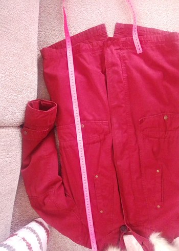 Bordo Kadın Midi Boy Kürklü Mont - Görsel 6