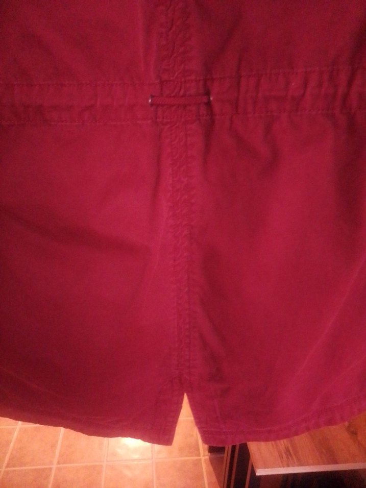 Bordo Kadın Midi Boy Kürklü Mont - Görsel 3