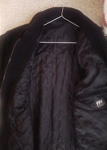 Düğmeli Siyah Erkek Midi Kaban - Görsel 3