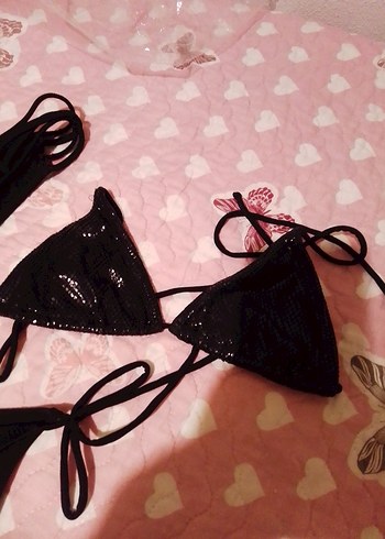 Penti Siyah Strappy Mini Bikini