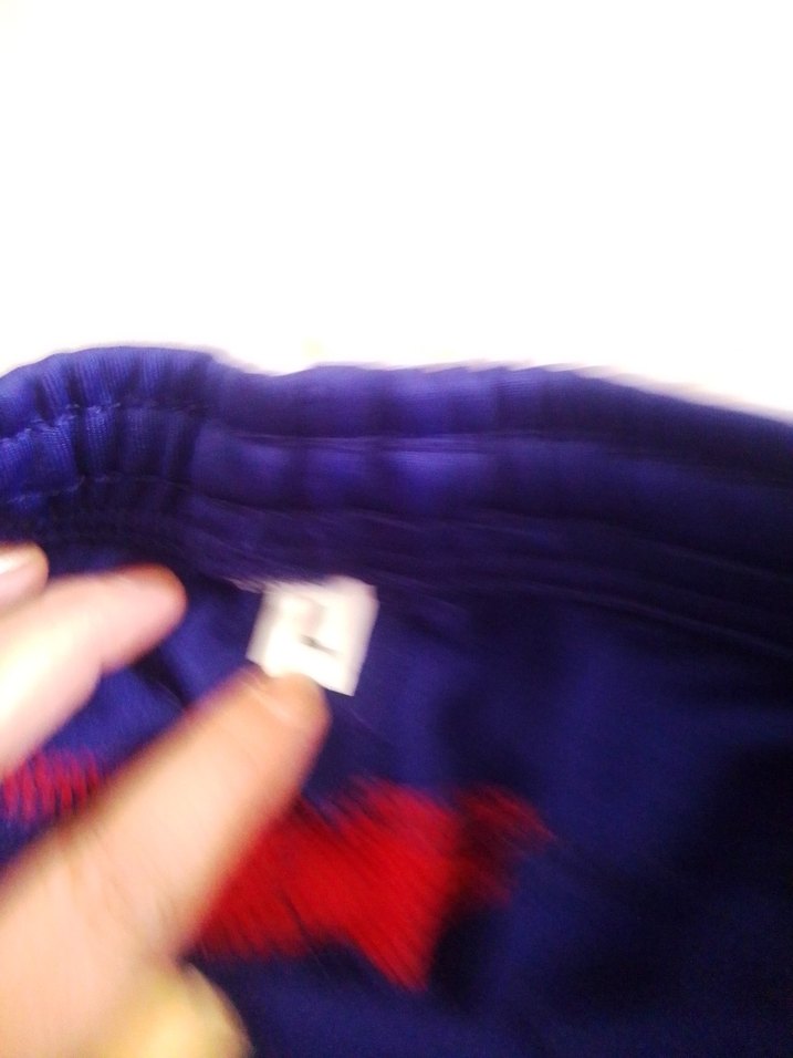 Erkek Mavi Kırmızı Şeritli Rahat Pijama Takımı - Görsel 4