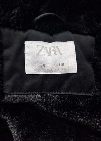 Zara içi yumuşacık kürklü mont 