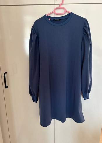 Mavi Kadın Sweatshirt - Rahat Kesim, Bisiklet Yaka - Görsel 6