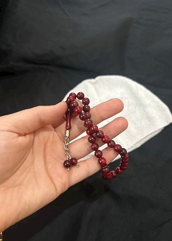 Boncuk Detaylı Beyaz erkek Örgü Şapka - Görsel 3