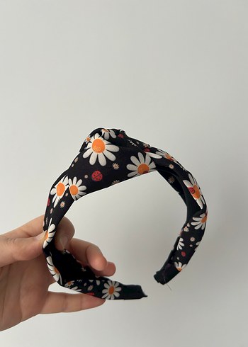 Çiçek ve Renkli Desenli Elastik Saç Bantları - Görsel 3