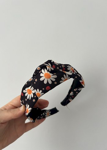 Çiçek ve Renkli Desenli Elastik Saç Bantları - Görsel 2