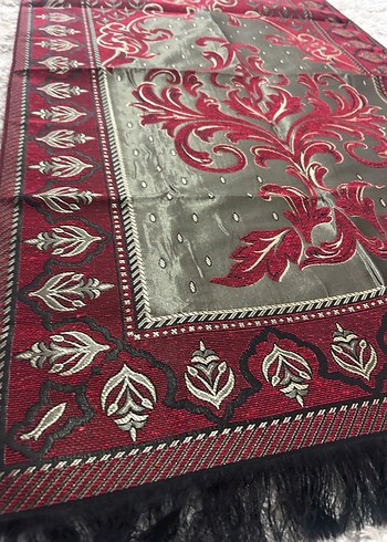 Bordo Nakışlı Klasik seccade - Görsel 3