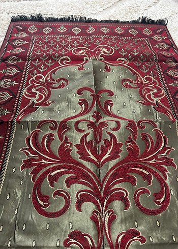 Bordo Nakışlı Klasik seccade - Görsel 2