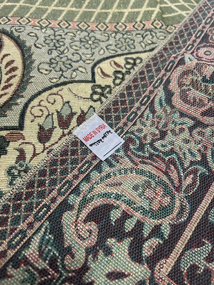 Gri Çok Renkli Desenli Geleneksel seccade - Görsel 4