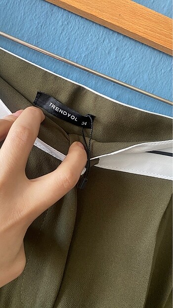 xs Beden haki Renk TRENDYOL PANTOLON