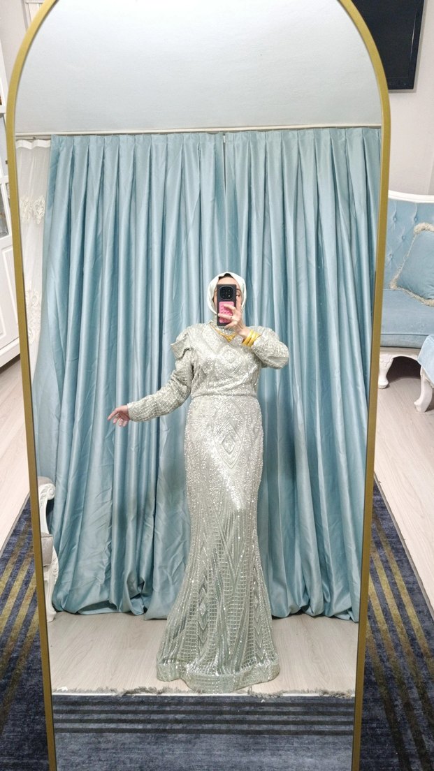 küf yeşili abiyemiz 
1500 kir@lk. satılık 3500 - Görsel 2