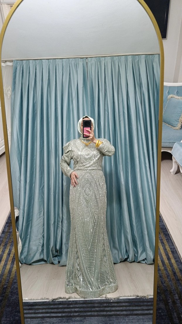 küf yeşili abiyemiz 
1500 kir@lk. satılık 3500 - Görsel 4