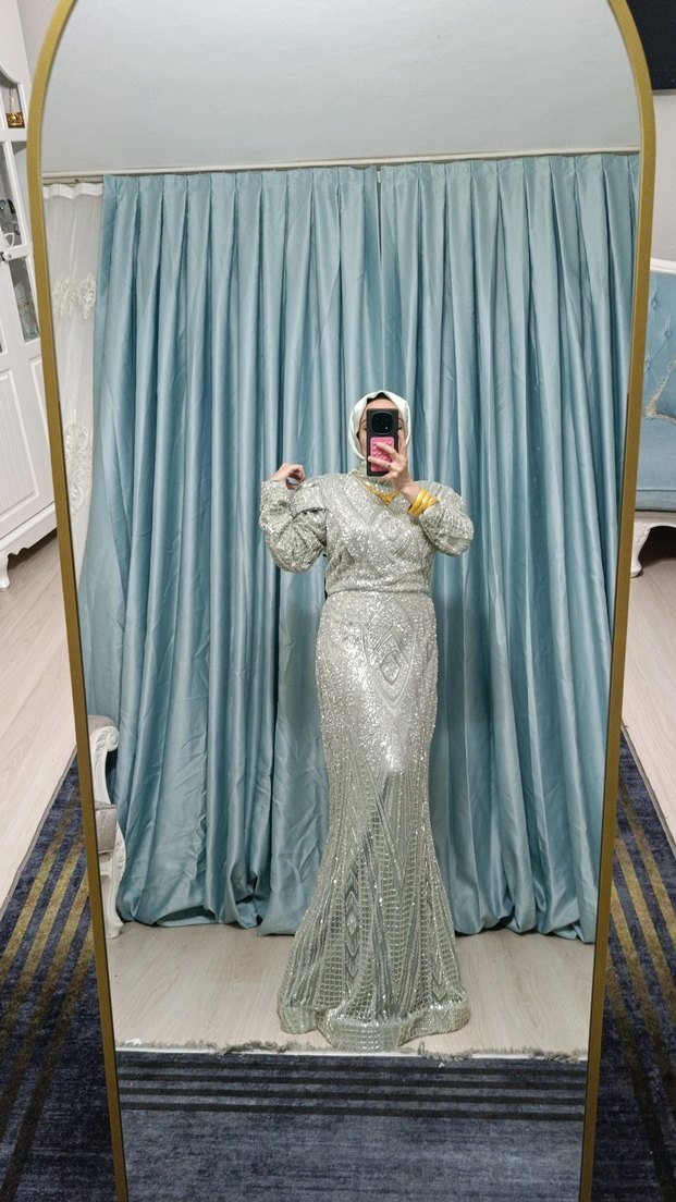 küf yeşili abiyemiz 
1500 kir@lk. satılık 3500 - Görsel 5