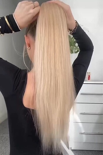 Zara Küllü sarı at kuyruğu saç
