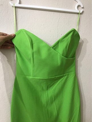 Trendyol & Milla Etiketli fıstık yeşili abiye elbise