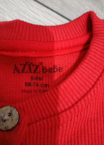 Kız Çocuk Kırmızı Düğmeli Sweatshirt - Görsel 3