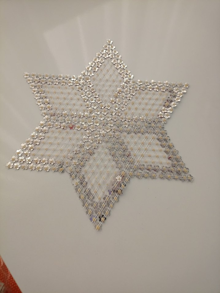 Altıgen Çiçek Desenli kasnak oda takımı - Görsel 4