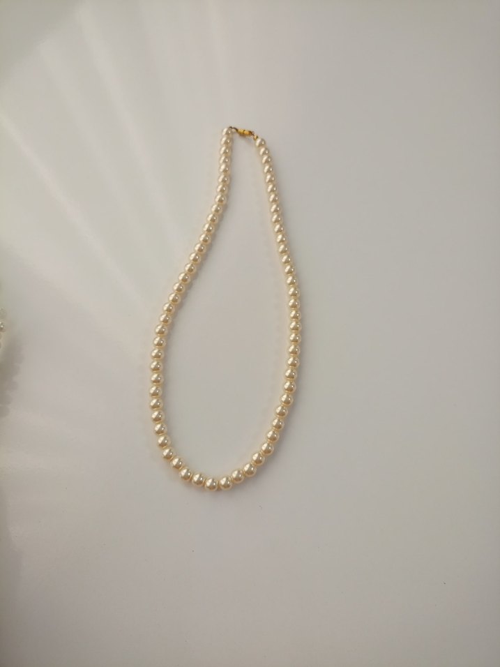 İnci Boncuklu Beyaz Kadın Saç Aksesuarı - Görsel 2