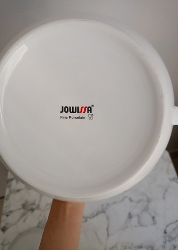 Beyaz Çiçek Desenli Porselen Çorba Tenceresi - Görsel 4