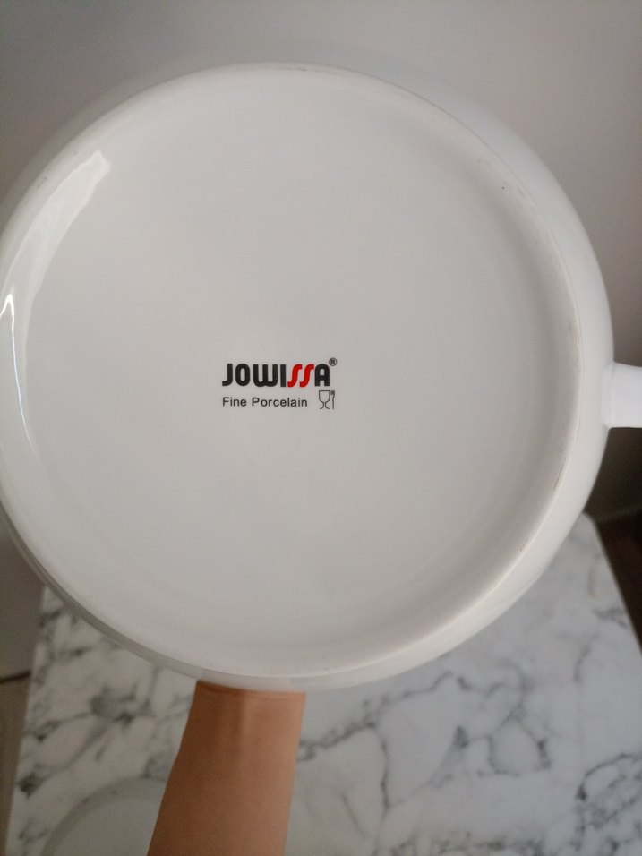 Beyaz Çiçek Desenli Porselen Çorba Tenceresi - Görsel 4