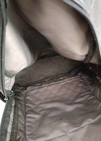 Kadın Siyah Deri Fermuarlı Sırt Çantası - Görsel 3