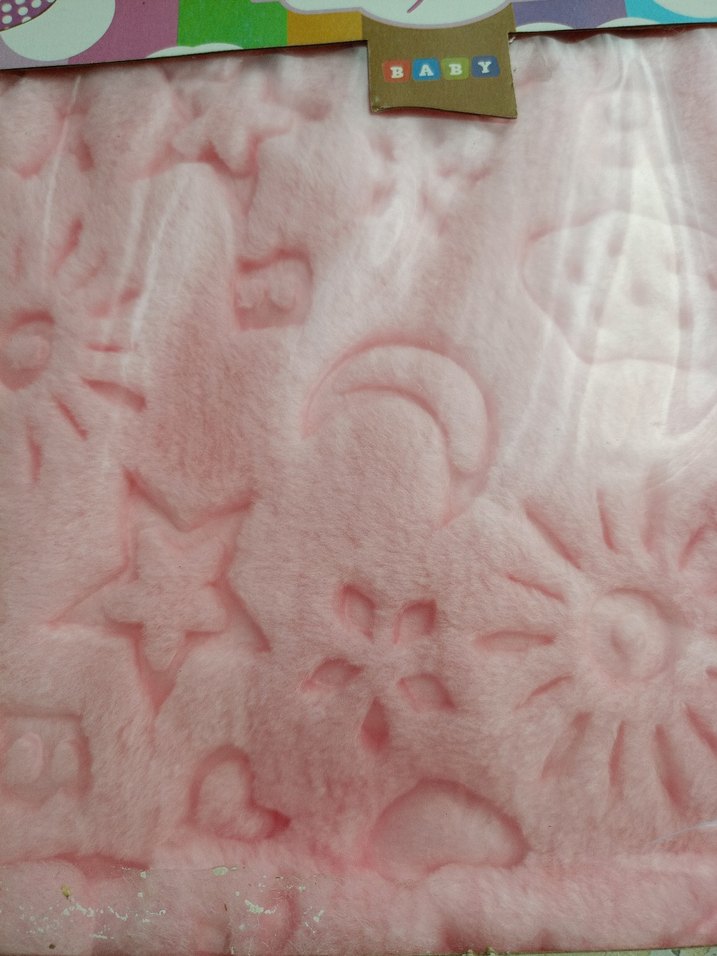 Pembe Baskılı Bebek Battaniyesi - Görsel 4