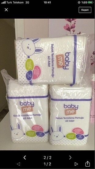 Baby Me Temizleme Pamuğu