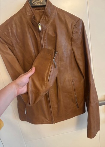 38 Beden camel Renk Fabrika %100 Deri Ceket
