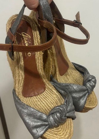 Gaimo Gri Kadın Dolgu Topuklu Ayakkabı - Görsel 3